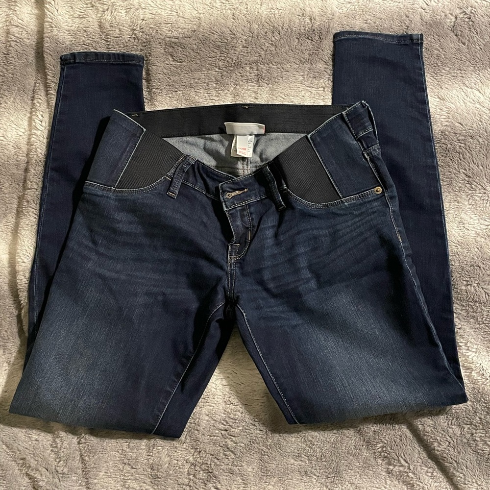 Size 2/26R dark denim maternity jeans NWOT brand Isabel maternity